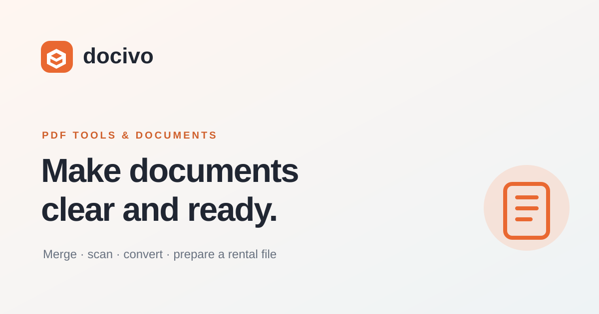 Word Convert Pages Online PDF Tools & Rental Application Files | Docivo